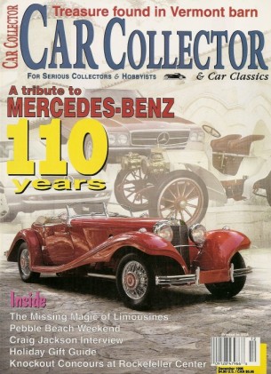 CAR COLLECTOR & CAR CLASSICS 1996 DEC - 110 YRS MERCEDES-BENZ, LIMOS, P BEACH